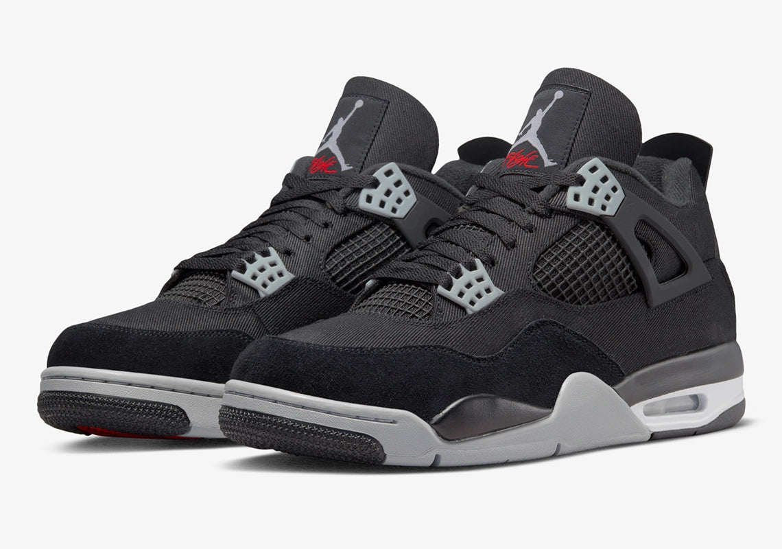 Air Jordan 4 Lona negra 7 anos 8 5 semanas Cherchez L amont