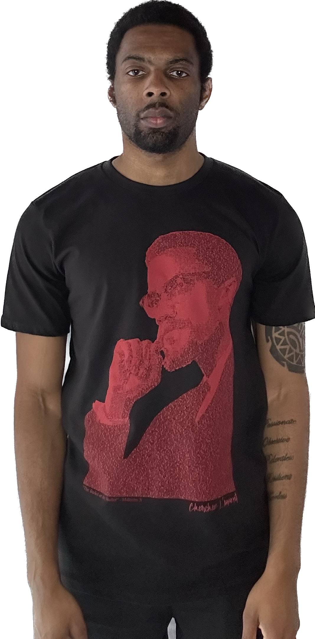 Organic Shirt Black Malcolm X Model
