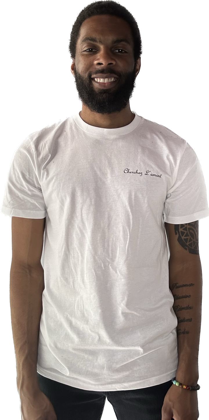 Organic Shirt White Model Front