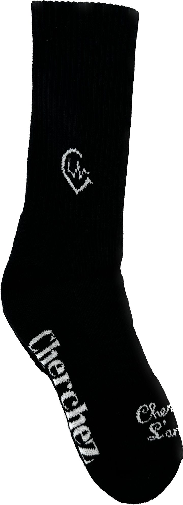 Organic Crew Socks Black