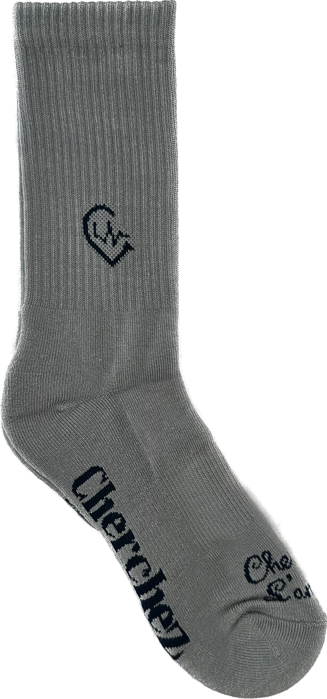 Organic Crew Socks Grey