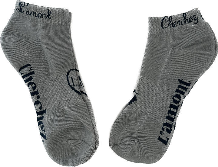 Organic Low Cut Socks Grey